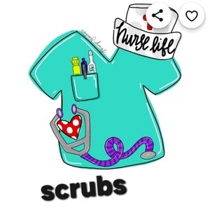 Womans scrub tops